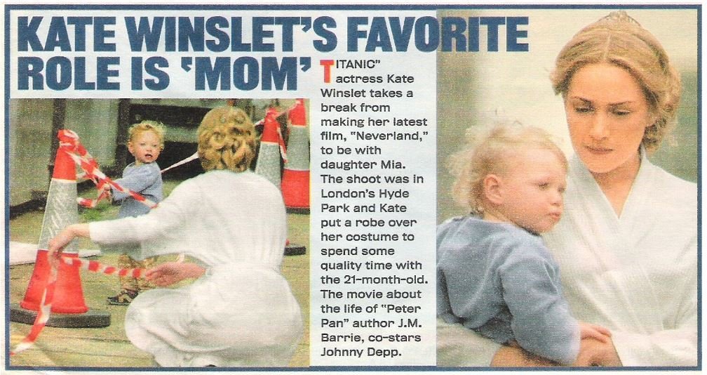 Winslet, Kate / Favorite Role Is &#39;Mom&#39; (2002)