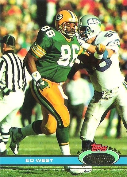 West, Ed / Green Bay Packers / Stadium Club (Topps) No. 131 | Football Trading Card (1991)