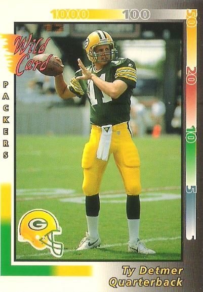 Detmer, Ty / Green Bay Packers / Wild Card No. 377 | Football Trading Card (1992)