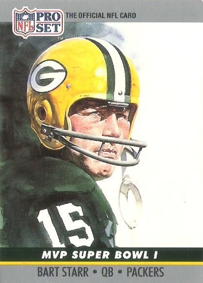 Starr, Bart / Green Bay Packers / Pro Set No. 1 | Football Trading Card (1990) / Hall of Famer