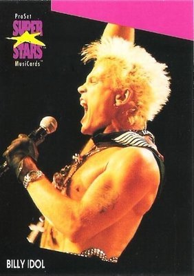 Idol, Billy / ProSet SuperStars MusiCards #189 | Music Trading Card (1991)