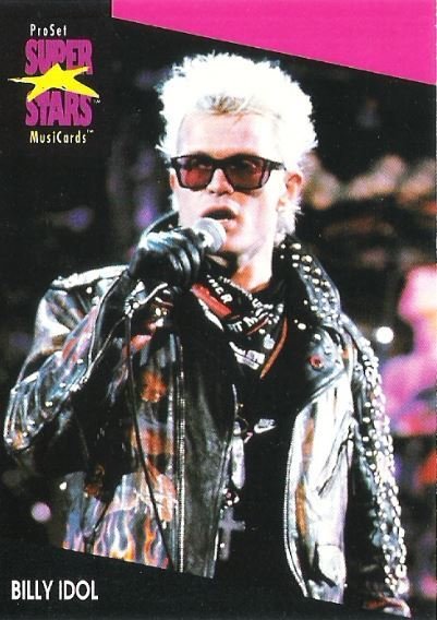 Idol, Billy / ProSet SuperStars MusiCards #188 | Music Trading Card (1991)