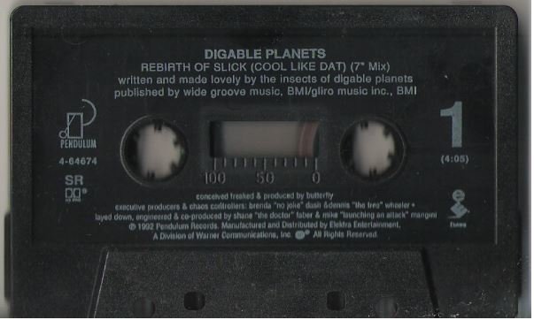 Digable Planets / Rebirth of Slick / Pendulum 4-64674 | Cassette Single (1992)