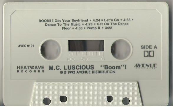 M.C. Luscious / Boom! / Heatwave AVEC-9101 | 1992