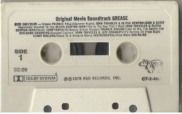 Various Artists / Grease (Original Movie Soundtrack) / RSO CT-2-4002 | Cassette (1978)