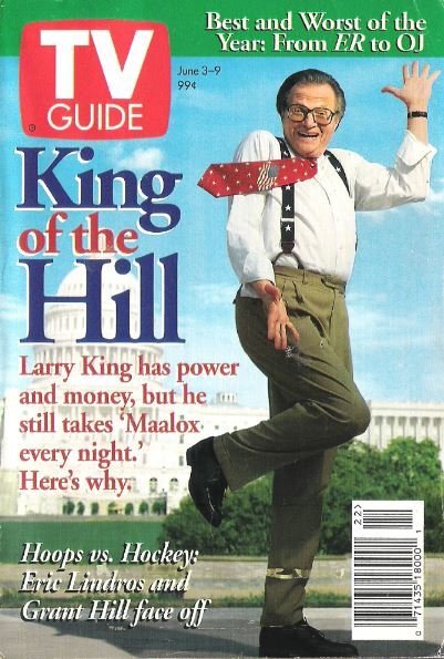 TV Guide / Larry King: King of the Hill / June 3, 1995