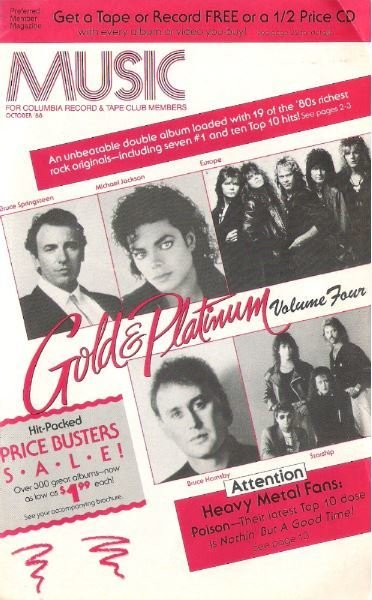 Music / Various Artists - Gold + Platinum | Catalog | October 1988
