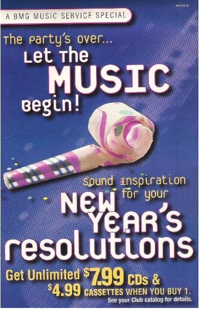 BMG Music Service / New Year's Resolutions | Catalog (1994)
