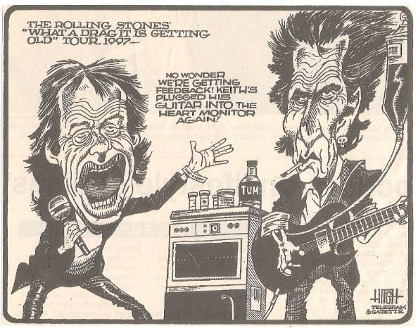 Rolling Stones, The / What a Drag It Is Getting Old | Newspaper Cartoon (1997)