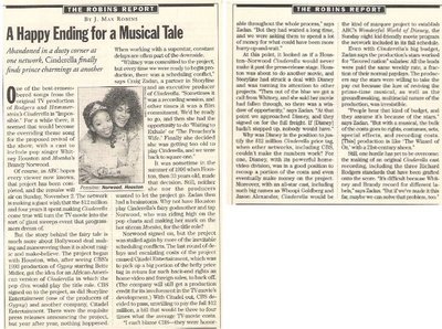 Houston, Whitney (+ Brandy Norwood) / A Happy Ending for a Musical Tale | Magazine Article + Photo (1997)