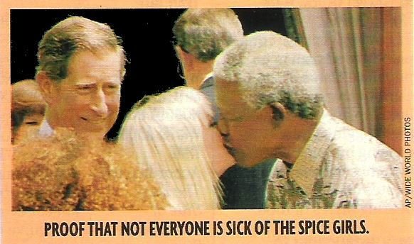 Spice Girls / With Nelson Mandela + Prince Charles | Magazine Photo (1997)