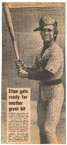 John, Elton / Elton Gets Ready for Another Great Hit | Newspaper Article with Photo (1975)