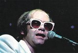 John, Elton / On Stage, Rainbow Theatre, Closeup, White Glasses | Magazine Photo (1977)