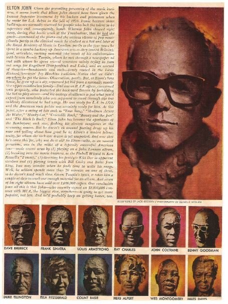 John, Elton / Playboy Music Hall of Fame Sculpture (1976)