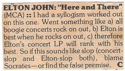 John, Elton / Here and There (#3) (1976)