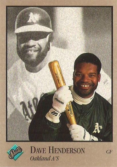 Henderson, Dave / Oakland Athletics / Studio No. 224 | Baseball Trading Card (1992)