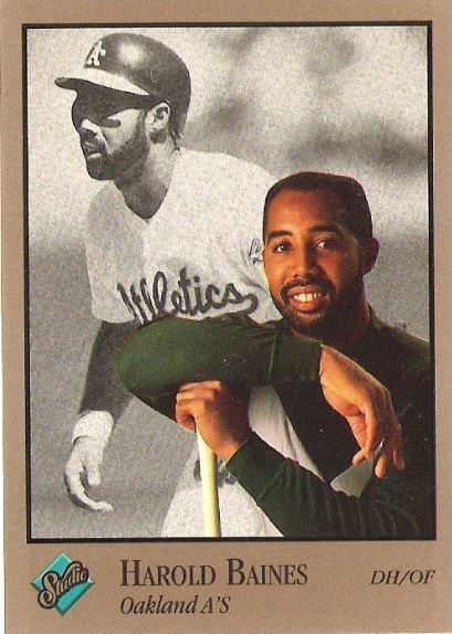 Baines, Harold / Oakland Athletics / Studio No. 221 | Baseball Trading Card | 1992 | Hall of Famer
