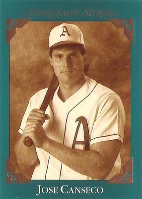 Canseco, Jose / Oakland Athletics / Studio No. BC-4 (Heritage Series) | Baseball Trading Card (1992)