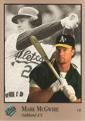 McGwire, Mark / Oakland Athletics / Studio No. 226 | Baseball Trading Card (1992)