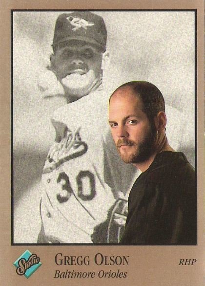 Olson, Gregg / Baltimore Orioles / Studio No. 128 | Baseball Trading Card (1992)