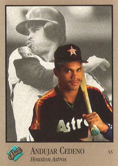 Cedeno, Andujar / Houston Astros / Studio No. 34 | Baseball Trading Card (1992)