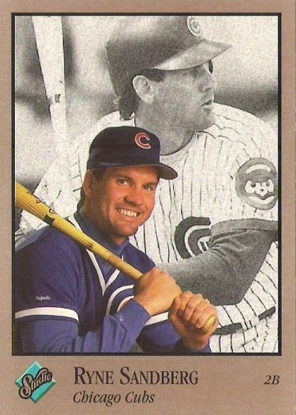 Sandberg, Ryne / Chicago Cubs / Studio No. 18 | Baseball Trading Card (1992) / Hall of Famer