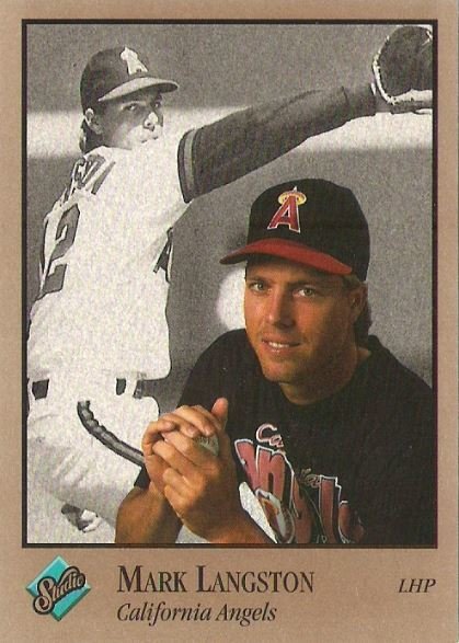 Langston, Mark / California Angels / Studio No. 148 | Baseball Trading Card (1992)