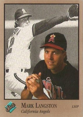 Langston, Mark / California Angels / Studio No. 148 | Baseball Trading Card (1992)