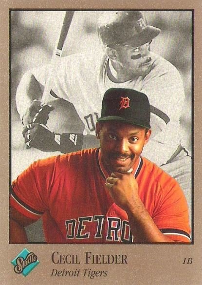 Fielder, Cecil / Detroit Tigers / Studio No. 173 | Baseball Trading Card (1992)