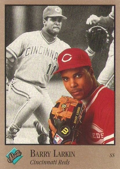 Larkin, Barry / Cincinnati Reds / Studio No. 23 | Baseball Trading Card (1992) / Hall of Famer