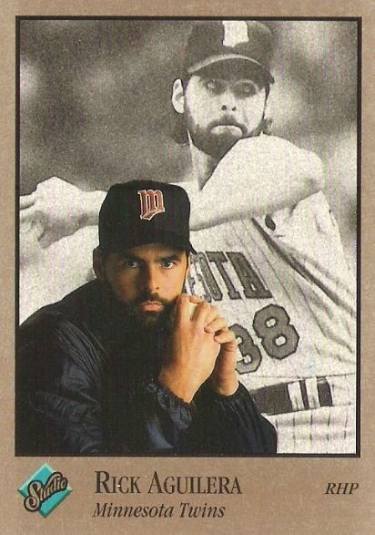 Aguilera, Rick / Minnesota Twins / Studio No. 201 | Baseball Trading Card (1992)