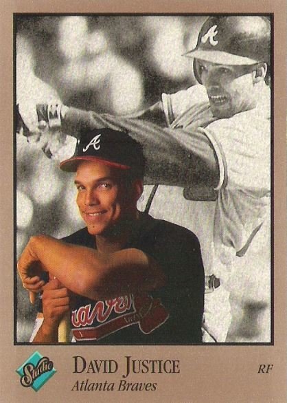 Justice, David / Atlanta Braves / Studio No. 5 | Baseball Trading Card (1992)