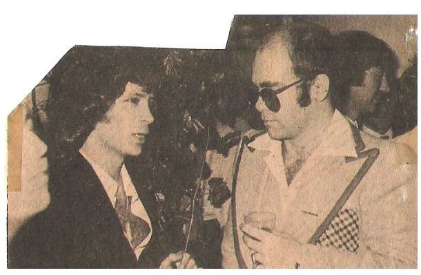 John, Elton / At Blue Moves Album Party #3 | Magazine Photo (1976) / with Eric Carmen