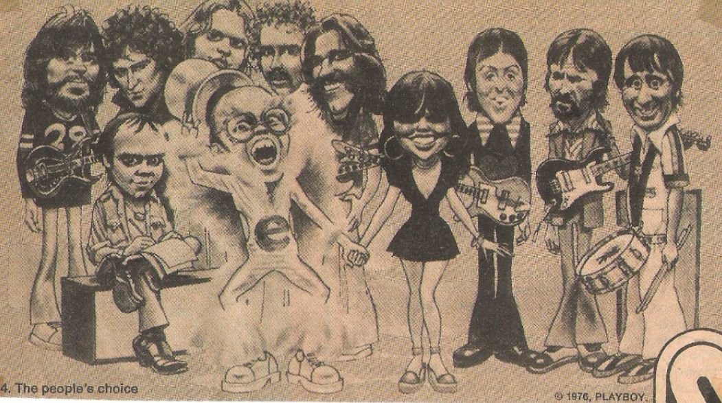 John, Elton / Playboy Reader's Poll (Pop/Rock) | Magazine Cartoon (1976)