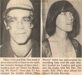 John, Elton / Producing Kiki Dee&#39;s Next Album | Magazine Article with 2 Photos (1977)