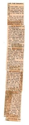 John, Elton / Back in Full Swing By Fall | Newspaper Article (1979)