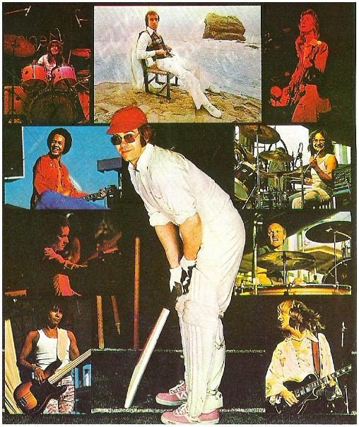 John, Elton / With Band Members - Collage | Magazine Photo (1977)