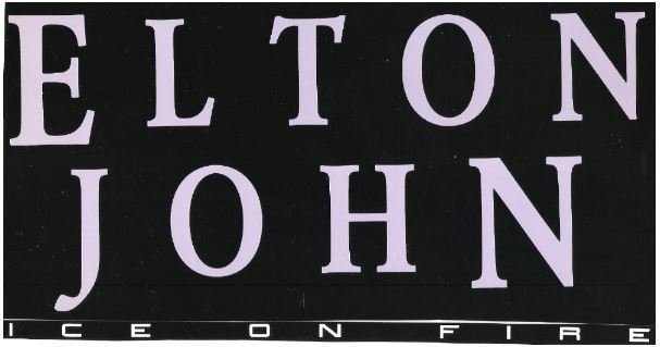 John, Elton / Ice On Fire - Promo Ad | Magazine Ad (1985)