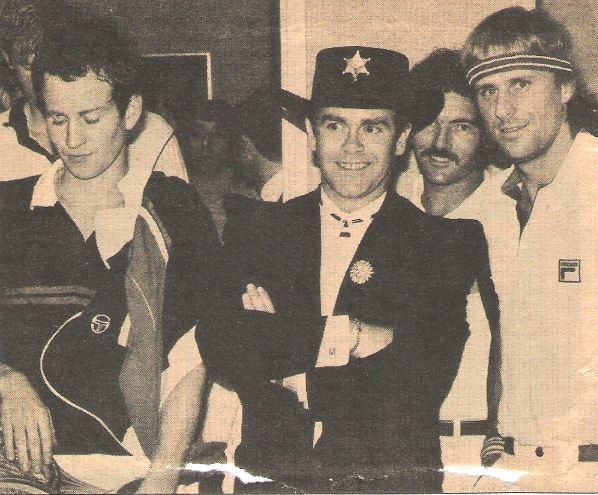 John, Elton / With John McEnroe + Bjorn Borg | Magazine Article (1981)