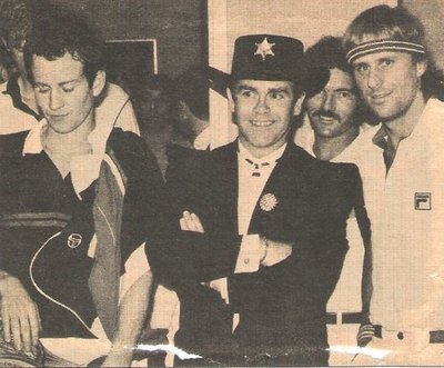 John, Elton / With John McEnroe + Bjorn Borg | Magazine Article (1981)
