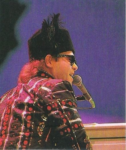 John, Elton / At Live-Aid, Wembley Stadium #1 | Magazine Photo (1985)