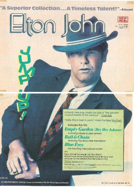 John, Elton / Jump Up! - Ad #2 (1982) Two Sections