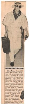 John, Elton / John: Key to Communication | Newspaper Article with Photo (1983)