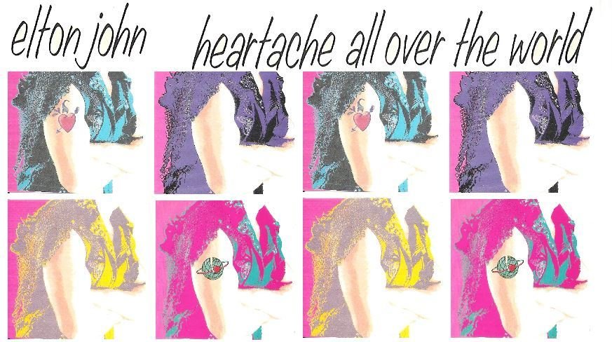 John, Elton / Heartache All Over the World - Single Ad #1 | Magazine Ad (1986)