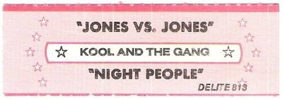 Kool + The Gang / Jones vs. Jones / Delite 813 | Jukebox Title Strip (1981)