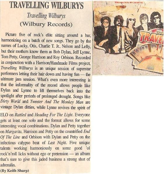 Traveling Wilburys / Volume 1 - Album Review #1 (1988)