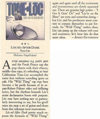 Tone-Loc / Loc-ed After Dark - Album Review #1 (1989)