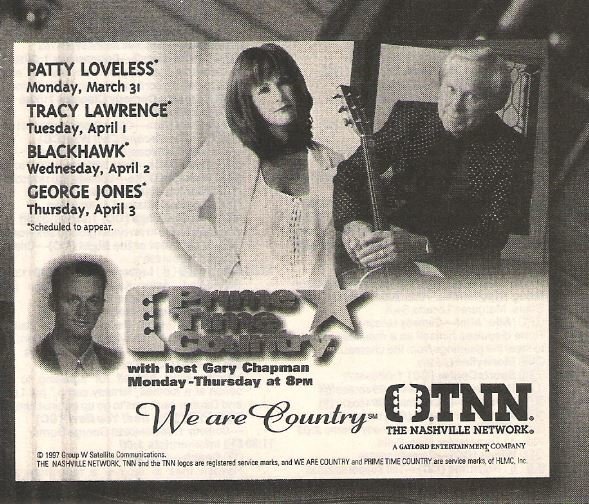 Loveless, Patty / Prime Time Country - TNN TV Show Ad (1997)