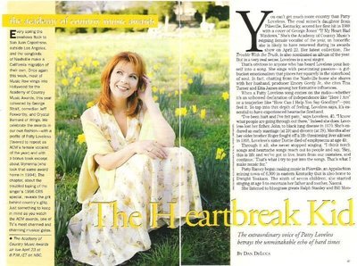 Loveless, Patty / The Heartbreak Kid | Magazine Article with 2 Photos (1997)