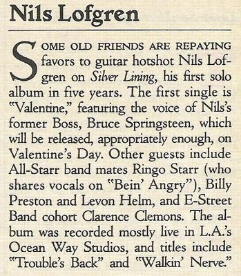 Lofgren, Nils / Some Old Friends - Silver Lining Era (1991)